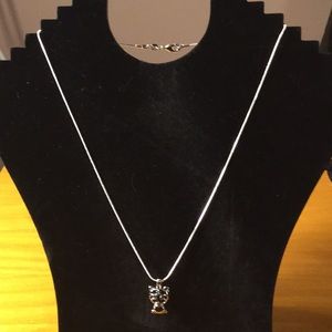 Cat-Cage Necklace W/Real Pearl (Brand New)